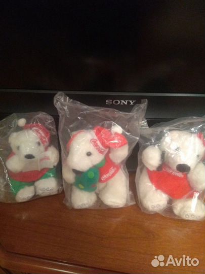 Мишки коллекционные кока-кола