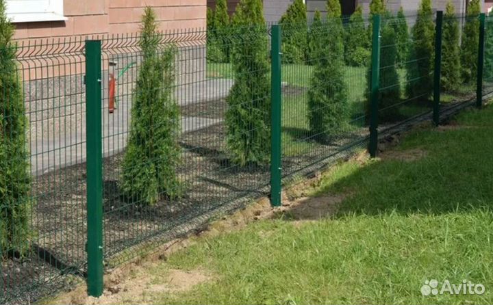 Забор металлический для дома быстро