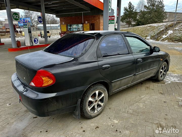 Kia Spectra 1.6 МТ, 2007, 201 000 км