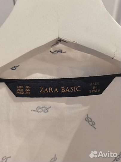 Рубашка блузка zara школьная 158