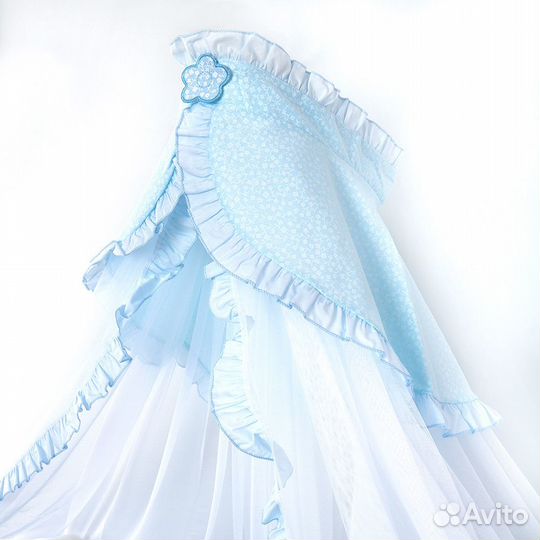 Комплект в кроватку Сабина, голубой