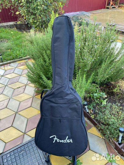 Гитара Fender CD60CE+чехол для гитары