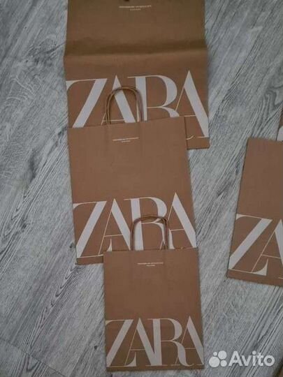 Бумажные пакеты Zara, Love republic, mango и др