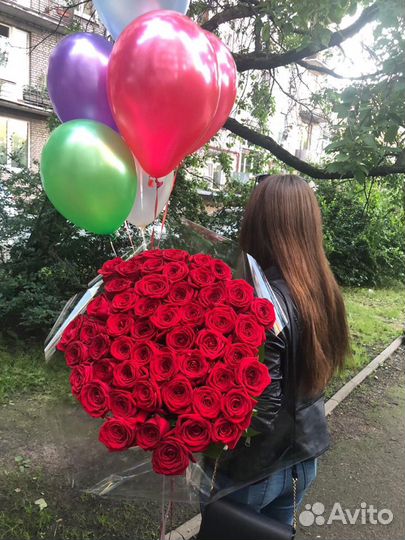 Розы 51 штука