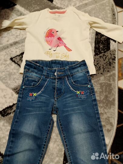 Детские вещи на девочку пакетом 86 92 лето