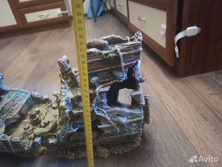 Затонувший корабль декор для аквариума