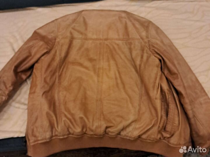 Кожаная куртка мужская 46 48