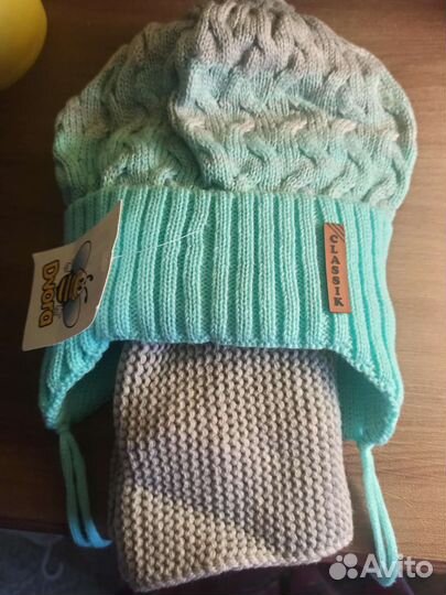 Комплект шапка и снуд