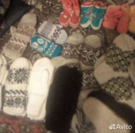 Вязанные носки,Варежки,пинетки