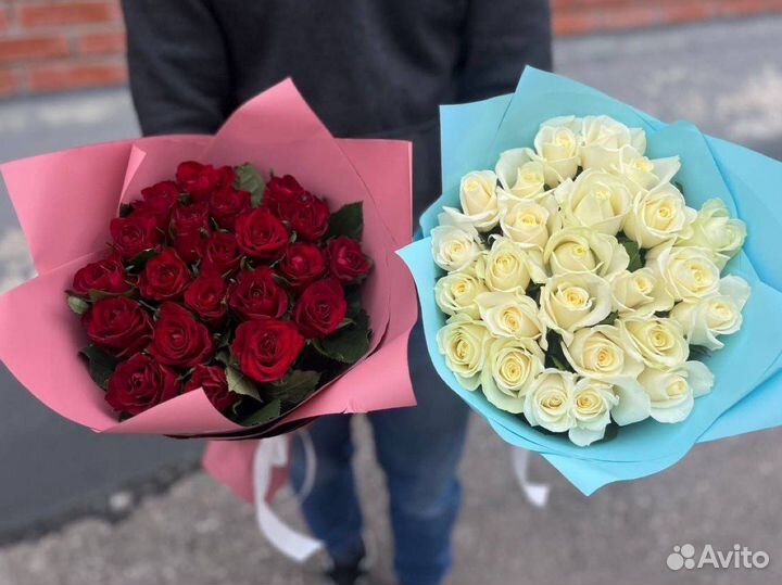 Голландские роза, букет из роз 25-101