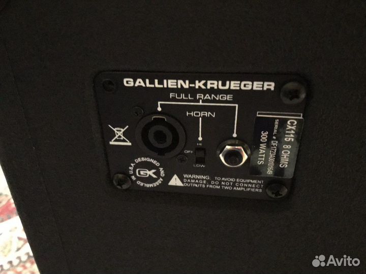 Басовый кабинет gallien krueger Cx115