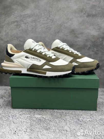 Кроссовки Lacoste Elite Active White and Khaki