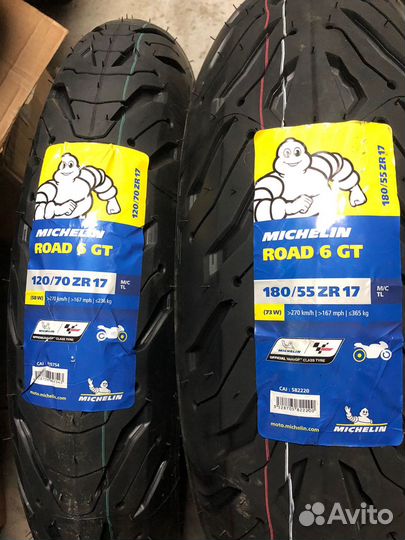 Michelin road 6 GT 120/70ZR17 + 180/55ZR17