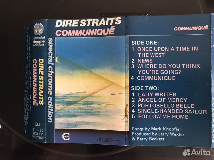 Кассета Dire Straits - Communique, 1979, UK