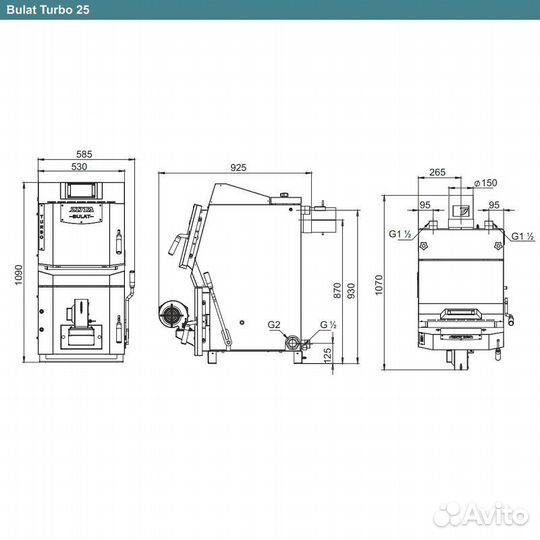 Котел полуавтоматический Zota bulat turbo 25