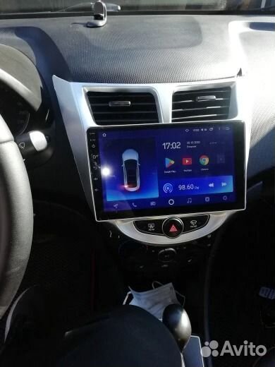 Магнитола на Hyundai Solaris 1 android 2 DIN