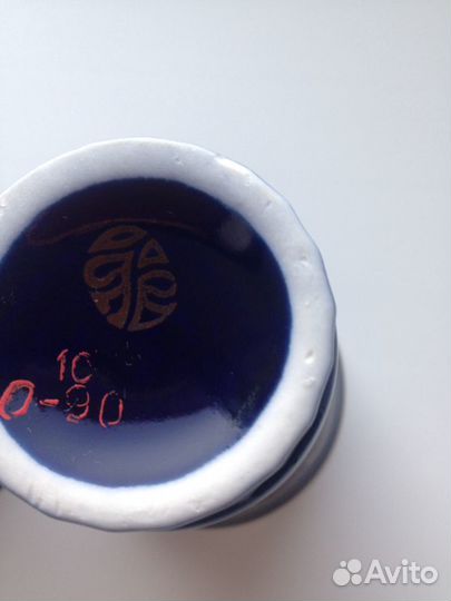 Чашка бокал фарфор кобальт позолота СССР