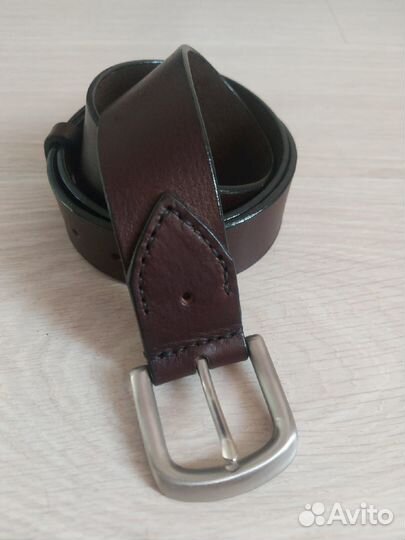Мужской кожаный ремень ручной работы