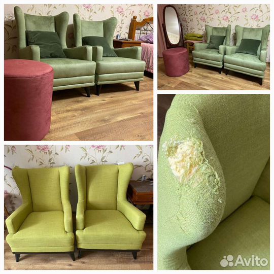 Перетяжка и ремонт мягкой мебели