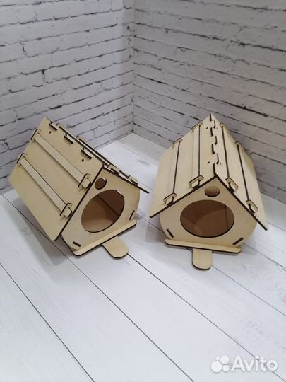 Кормушка для птиц из фанеры