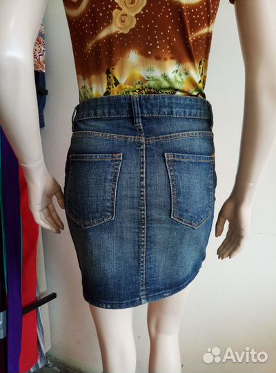 Юбка джинсовая (H&M) 34