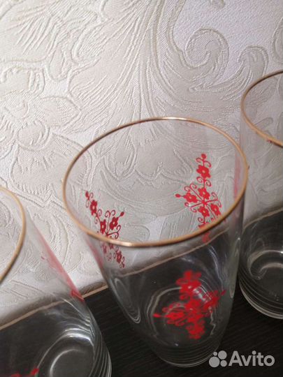 Набор стаканов из тонкого стекла