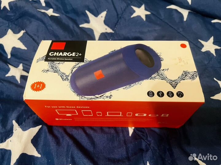 Колонка JBL charge 2+ красная оригинал