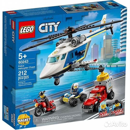 Lego City 60243 Погоня на полицейском вертолёте