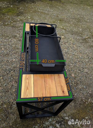 Мангал с крышей