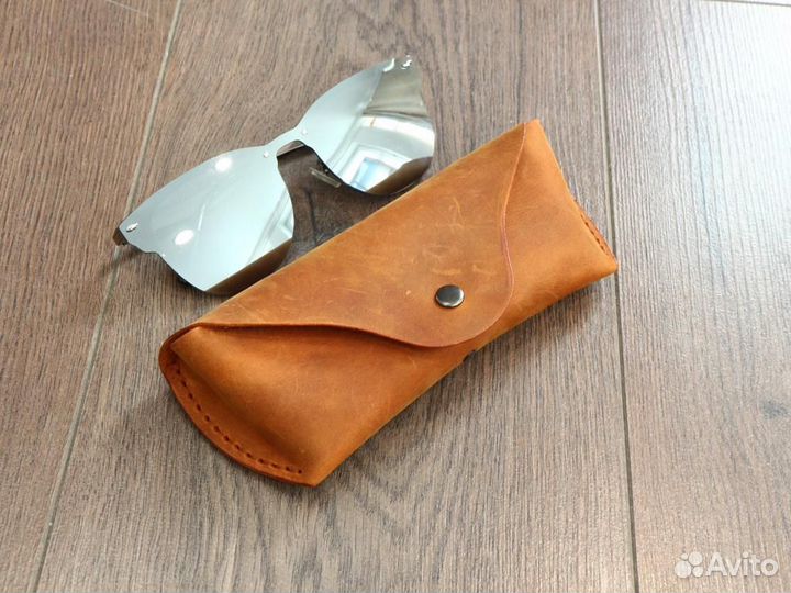 Чехол для очков из натуральной кожи