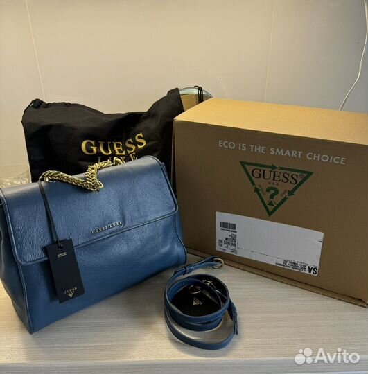 Сумка guess luxe новая оригинал натуральная кожа