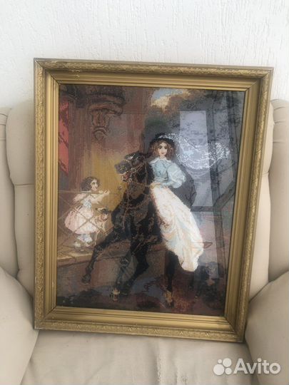 Картина «Всадница» ручная работа