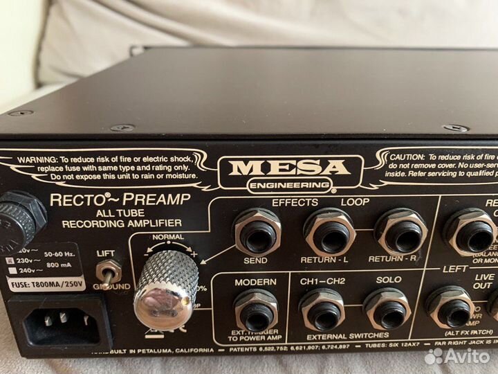 Mesa Boogie Rectifier Recording Preamp