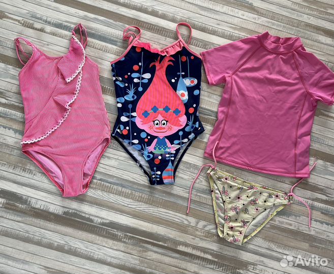 Купальники для девочки 2-7 лет