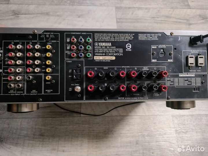 Ресивер yamaha rx v440rds