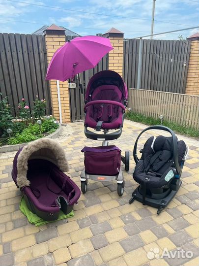 Коляска Stokke 3 в 1 с базой для автомобиля