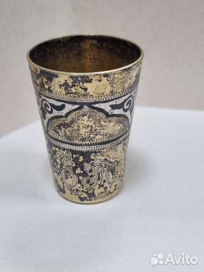 Серебряная стопка, 875 проба, Звезда