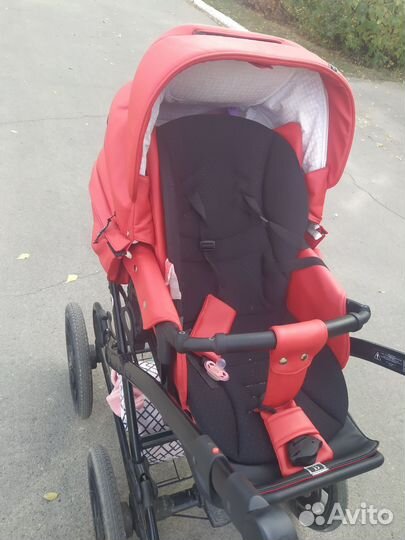 Коляска 2 в 1 эко кожа