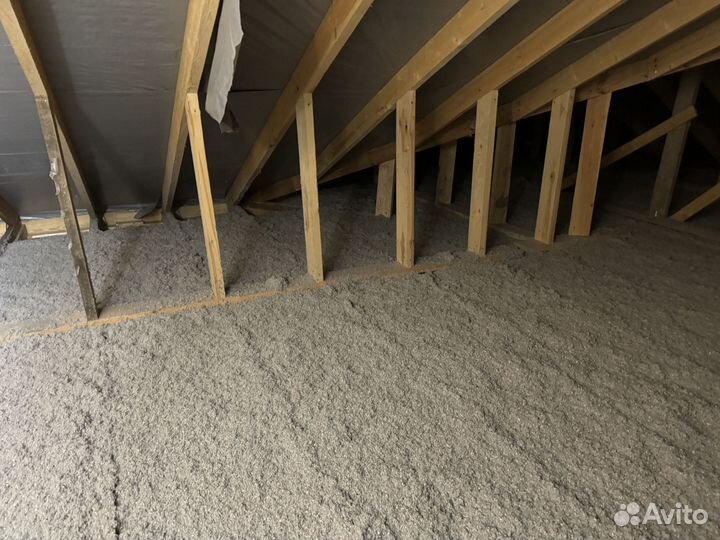 Утепление эковатой помещений