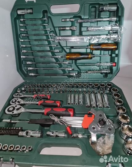 Набор инструментов, набор ключей, головок 121 шт
