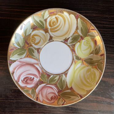 Блюдце,чайная пара Розы