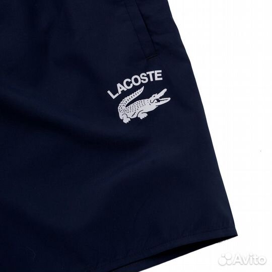 Мужские шорты для плавания синего цвета Lacoste