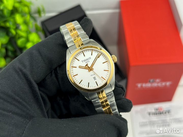 Часы женские Tissot Pr 100 биколор