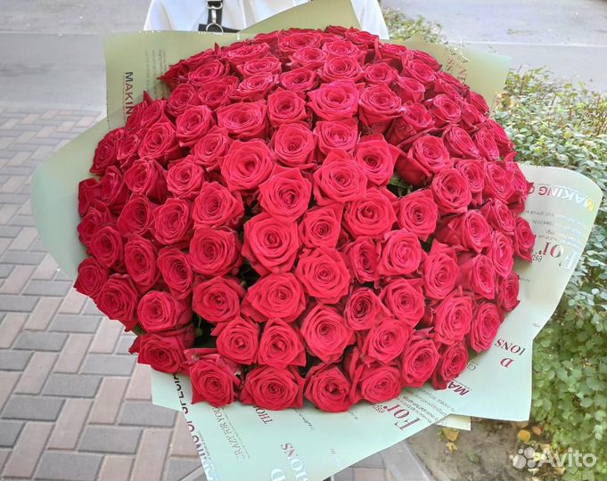 Букет из 89 розы Цветы Красноярск