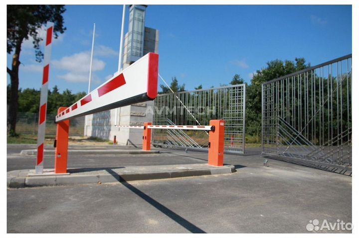 Шлагбаум с установкой