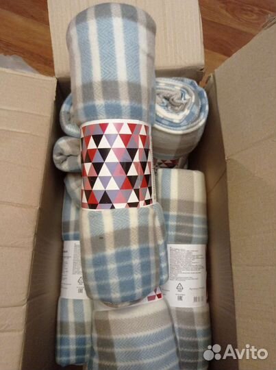 Плед флисовый новый