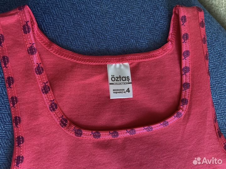 Новый комплект трусы и майка на девочку 122-128