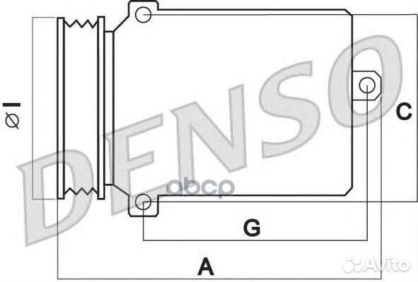 Компрессор кондиционера DCP05020 Denso