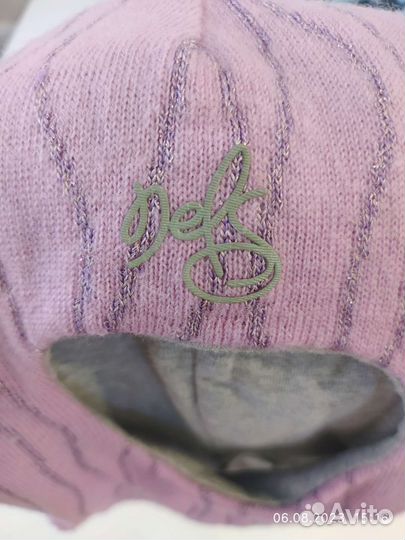 Зимняя шапка шлем для девочки nels 54