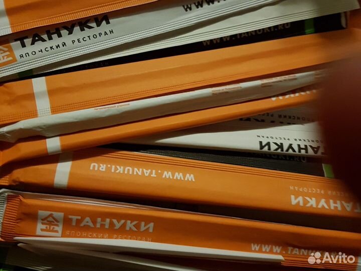 Бамбуковые палочки для приёма пищи